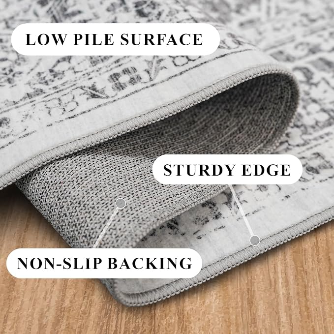 Washable 2'6''x8' Runner Rug - Image 3