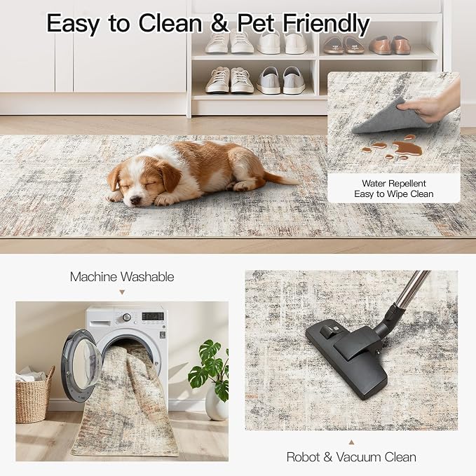 2X10 Area Rug for Hallways, Soft Carpet for Kitchen Bathroom Bedroom Laundry - Image 6