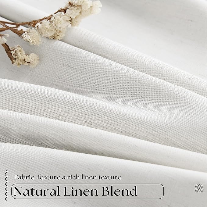 90 Inch Linen Blackout Curtains Pinch Pleated - Image 5