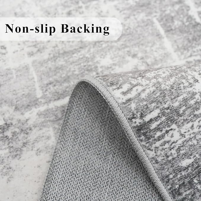 Washable Abstract 2x6 Kitchen Rug: Non-Slip Sink Stove Floor Mat - Image 7