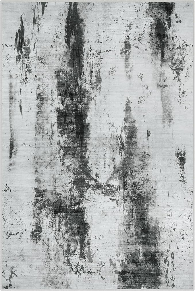 9x12 Area Rugs Washable Rug: Modern Abstract Living Room Rug Soft Anti-Skid - Image 2