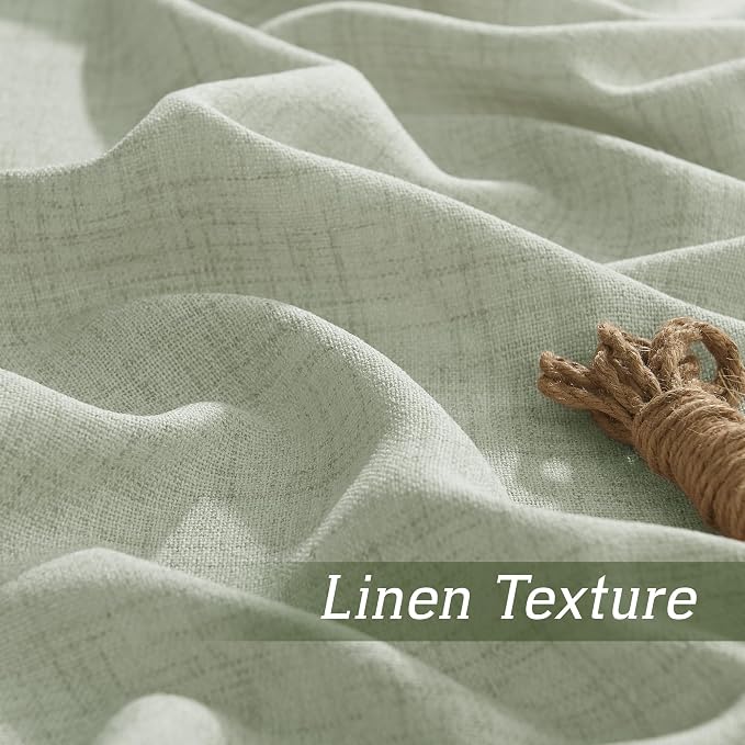 RYB HOME Sheer Curtains 102 inches, Extra Long Floor to Ceiling Curtains | Half - Image 4
