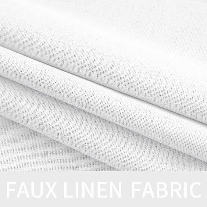 MIULEE 90 Inches Linen Textured Curtains - Image 5