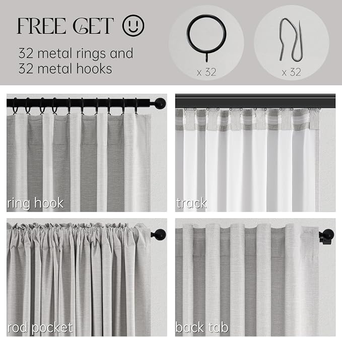 Topfinel 100% Blackout Curtains 90 Inches Long - Image 6