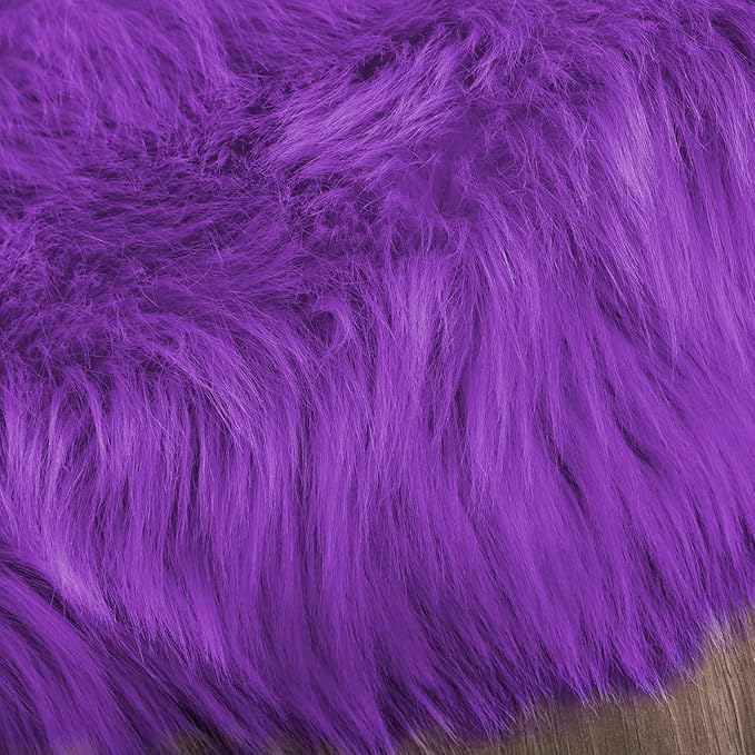 Latepis Purple Round Rug 3ft Circle Rugs - Image 7
