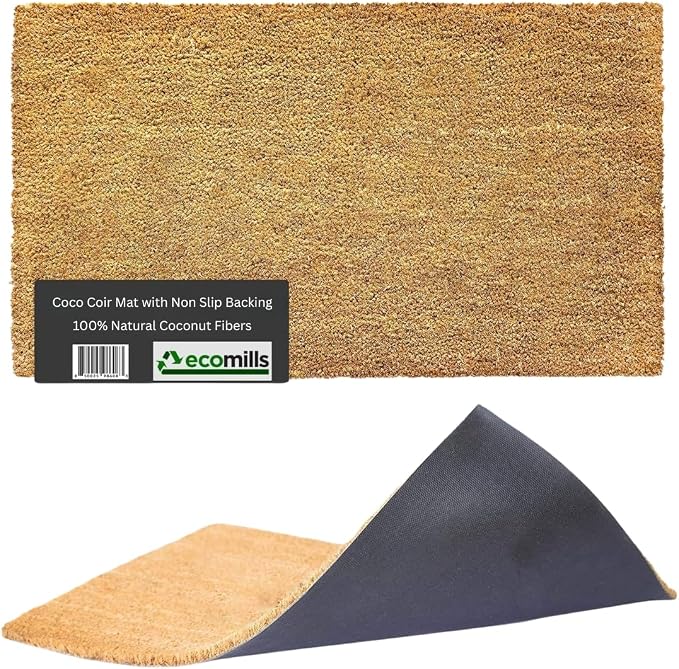 Ecomills Coco Coir Doormat, 36 x 96 in, Vinyl Backing by Ecomills