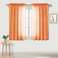 DWCN Sheer Curtains 54 inch Length 2 Panels Set, W52 x L54 by DWCN