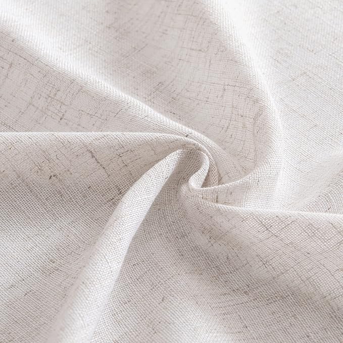 MIULEE White Linen Curtains 72 Inch Length - Image 8