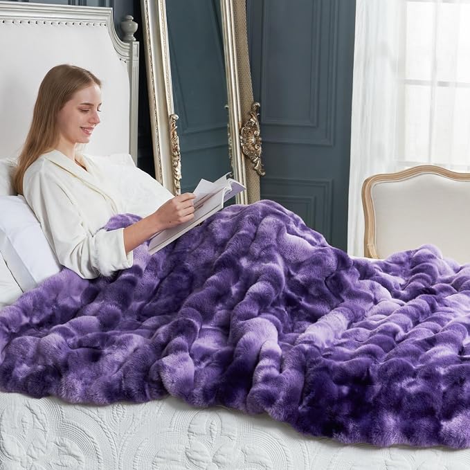 Cozy Bliss Faux Fur Throw Blanket - Image 3