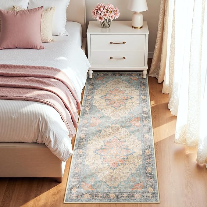 RELEANY Washable Area Rug, Runner 2'x6', Water Repellent, Pet Friendly - Image 3
