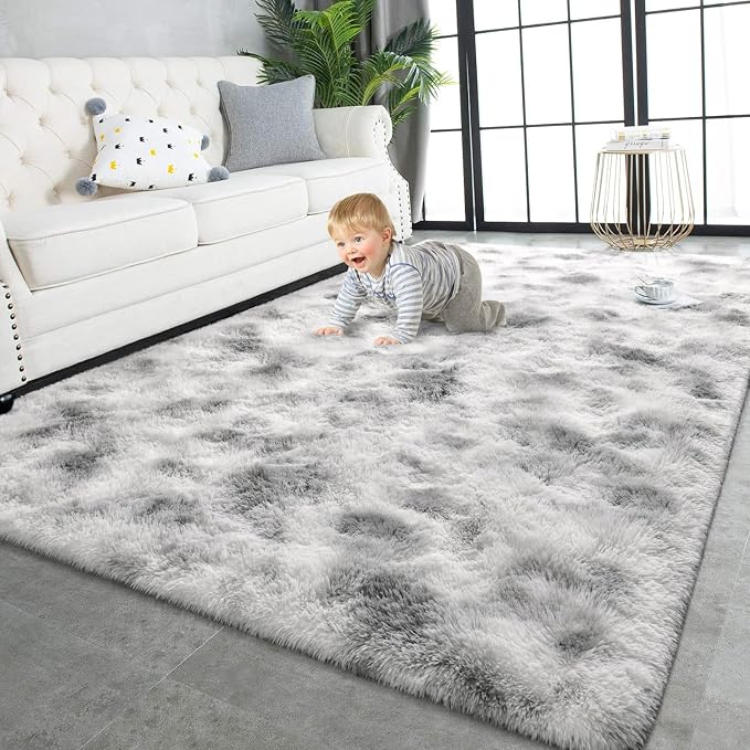 TWINNIS Super Soft Shaggy Rugs Fluffy Carpets 6x9 Feet, Indoor Modern Plush by TWINNIS