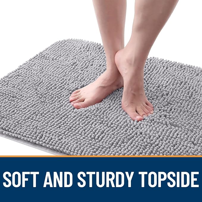 OLANLY Dog Door Mat for Muddy Paws 36x24, Super Absorbent Chenille Mud Mat | - Image 4