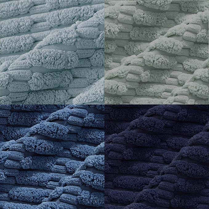 Fancy Homi Set of 4 Blue Decorative Throw Pillow Covers 18x18 Inch - Image 5