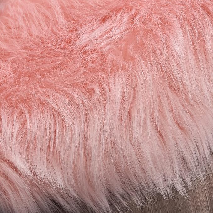 Latepis 3x4 Area Rug, Faux Fur Sheepskin Rug - Image 6