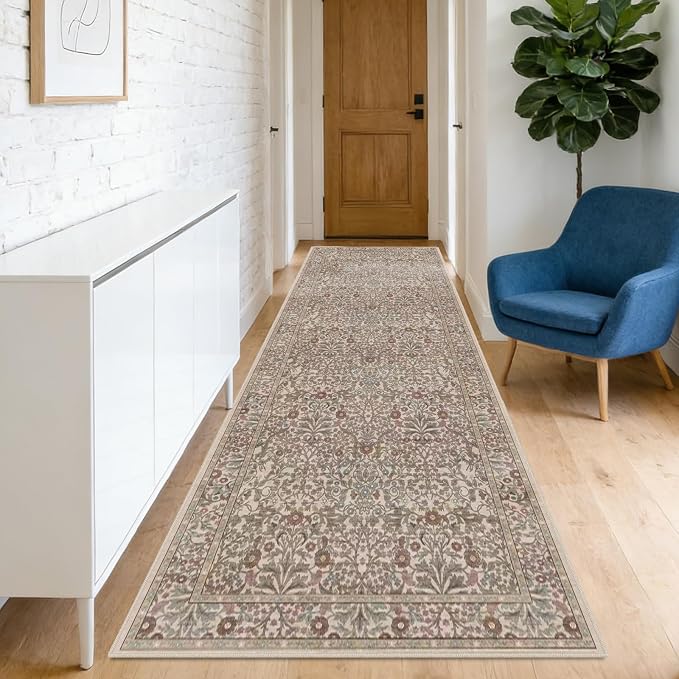 Washable 2'6" x 8' Runners for Hallways, Non Slip Long Floor Runner for Kitchen by Unknown