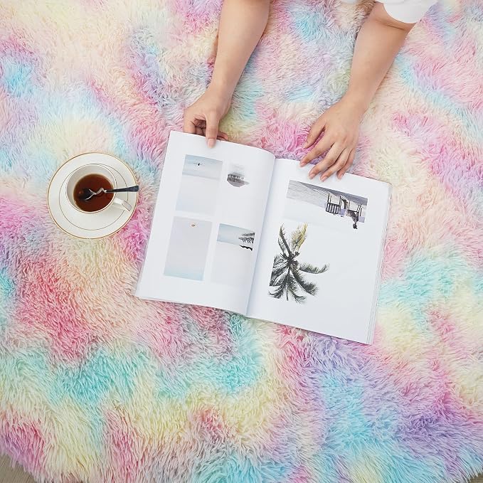 6x9 Fluffy Area Rug for Living Room, Shag Area Rugs for Bedroom, Soft Fuzzy Rug - Image 5