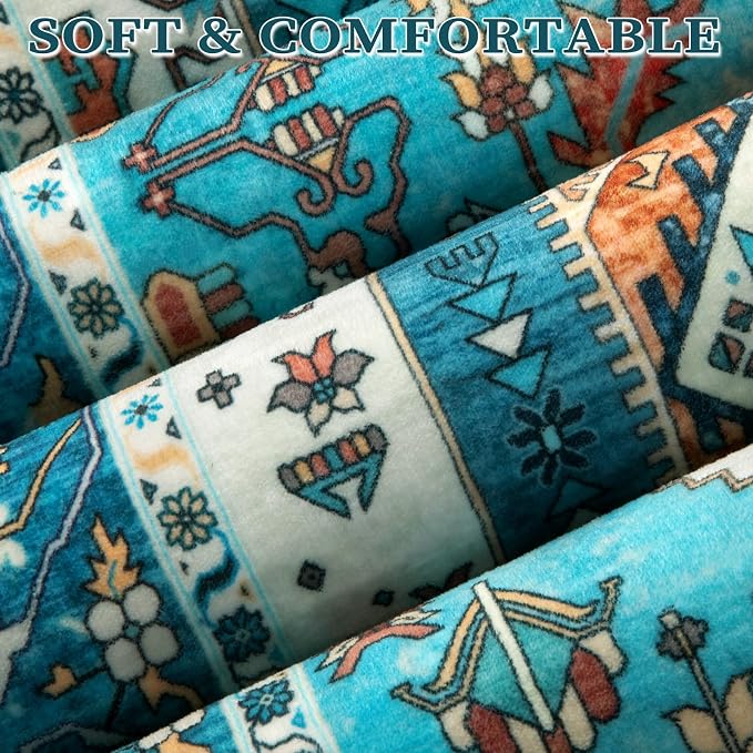 SERISSA 5x7 Washable Non Slip Boho Area Rug - Image 4