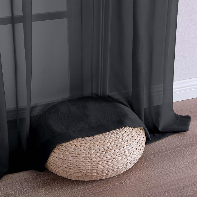 Chyhomenyc Black Sheer Valances - Image 9