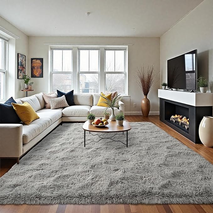 LOCHAS Ultra Soft Indoor Modern Area Rugs Fluffy Living Room Carpets - Image 7