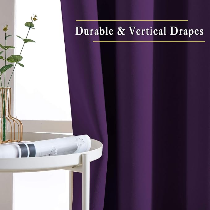 NICETOWN Royal Purple Doorway Curtains - Image 5