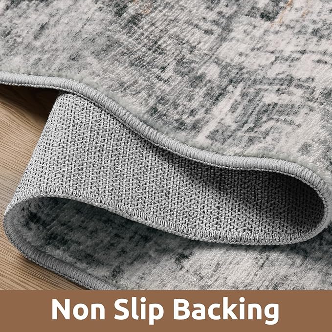 AMOAMI 2 x 8 Hallway Runner Rug Non Slip Super Soft Long Runner Rugs Machine - Image 3