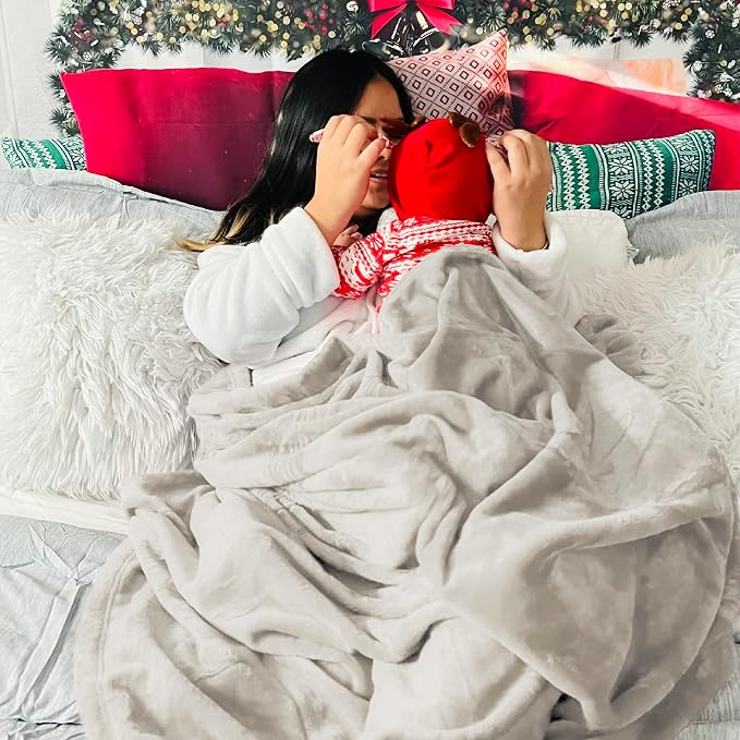 Bedsure Fleece Blanket Queen Blanket Linen - Image 6