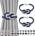 NICEEC 2 Pack Mini Magnetic Curtain Tiebacks Nordic Simple Style Drape Tie by NICEEC