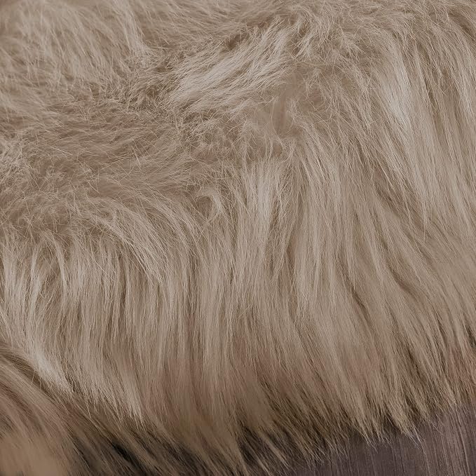 Latepis 8ft Round Light Brown Beige Rugs - Image 7