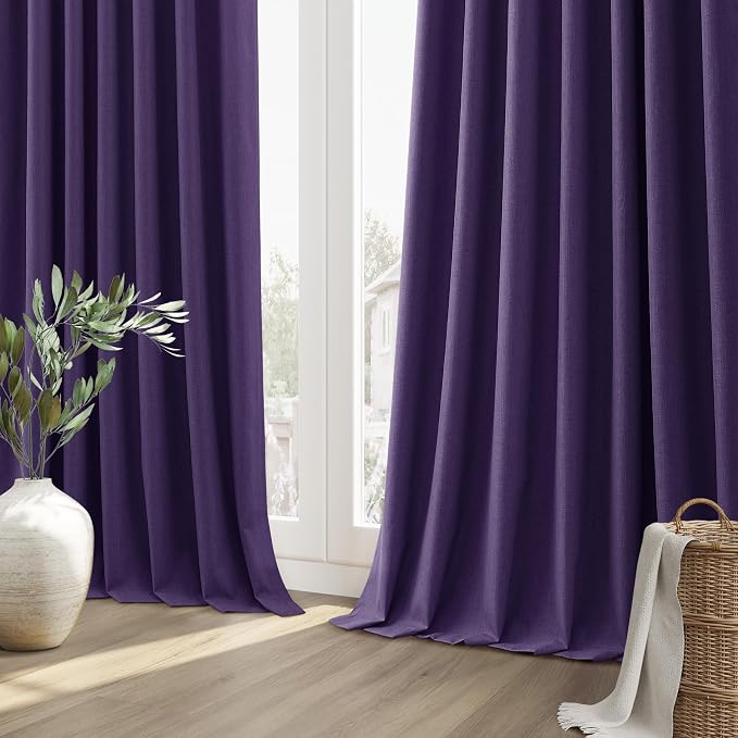 Guken 100% Blackout Curtains 84 Inch Length 2 Panels Set - Image 9