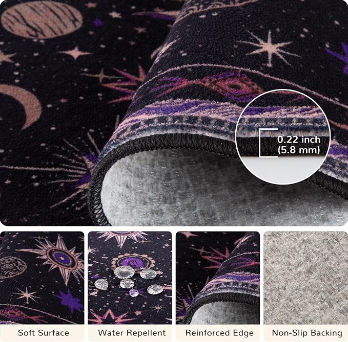 Vacuum-Friendly, 10x12 Washable Area Rug - Image 2