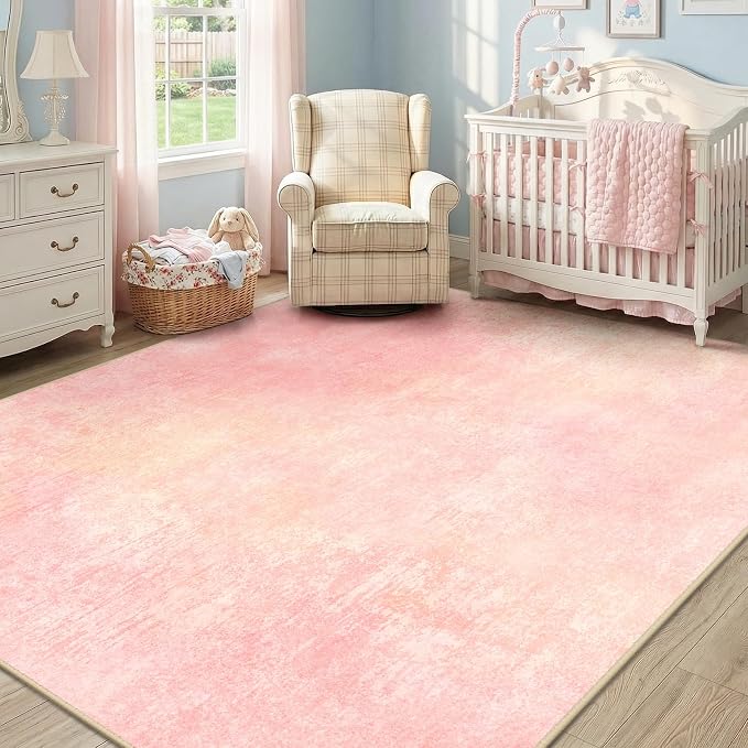 Washable Area Rugs 6'x9' Non-Slip Modern Abstract Soft by RELEANY