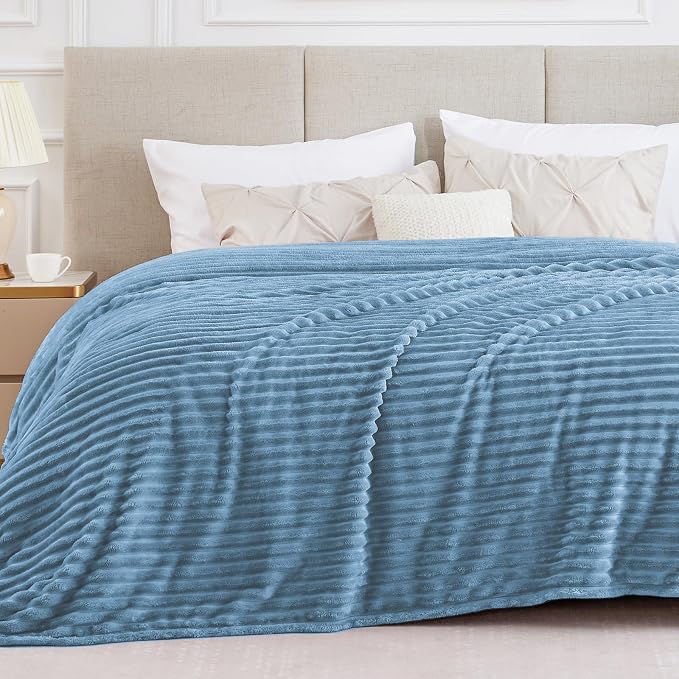 BEDELITE Blankets Queen Size for Bed, 300GSM Soft & Warm Fleece Blanket by BEDELITE