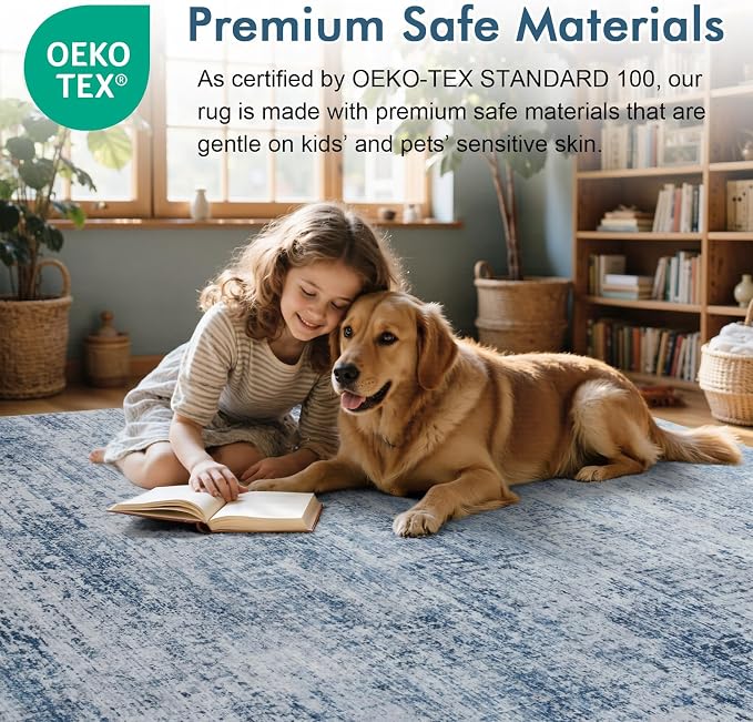 8x10 Ft Large Area Rugs for Living Room, Soft Non-Slip Washable Rugs Modern - Image 5