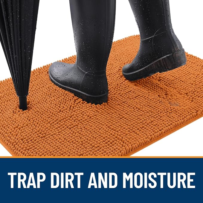 OLANLY Dog Door Mat for Muddy Paws 70x35, Super Absorbent Chenille Mud Mat | - Image 2