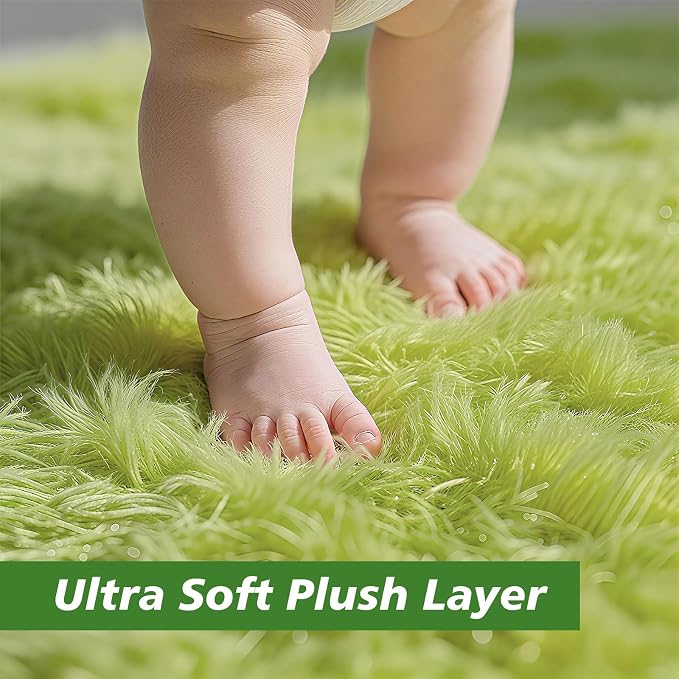 9x12 Fluffy Area Rugs for Living Room, Large Fuzzy Shag Area Rug for Bedroom - Image 3