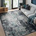 Washable Area Rugs 5'x8' Non-Slip Modern Abstract Soft by RELEANY