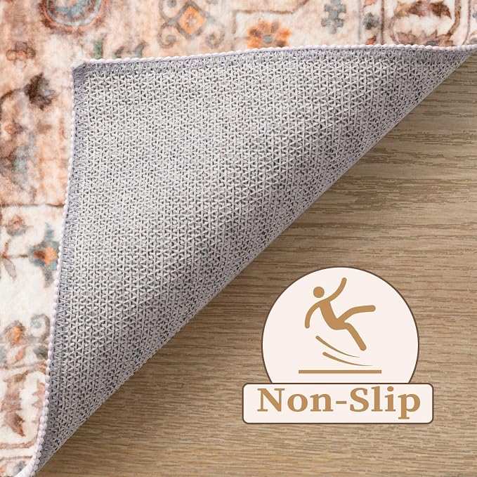 SERISSA 2x3 Washable Non Slip Boho Small Area Rug - Image 3