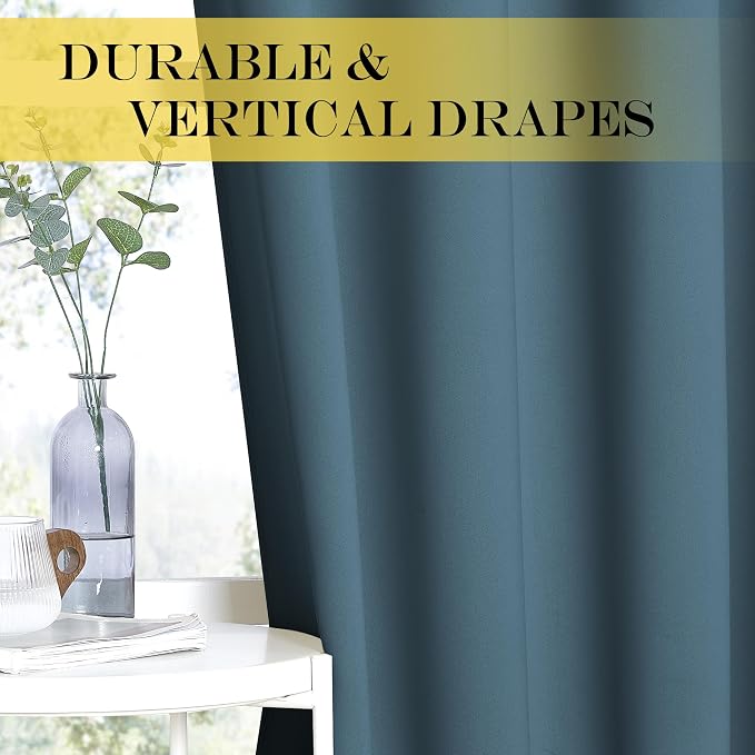 NICETOWN Room Divider Curtain 132 Inches Long, Wide Blackout Sliding Door - Image 6