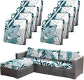 CALBODE 8Pcs Stretch Patio Cushion Cover Outdoor Cushion Cover Replacement by CALBODE