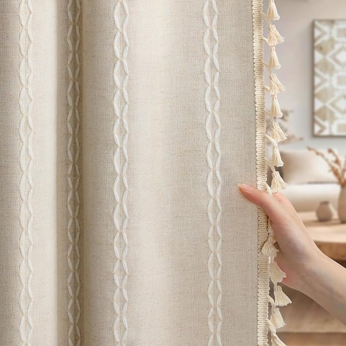 Boho Blackout Curtains 2 Panels 84 Inch by Unknown