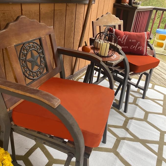 Sqodok Outdoor Cushion Covers 18x18 inch, Wicker Chair - Image 7
