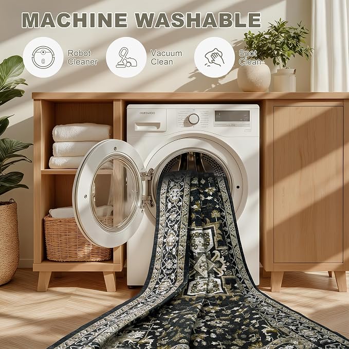 6x9 Area Rugs Living Room: Washable Rug - Image 8