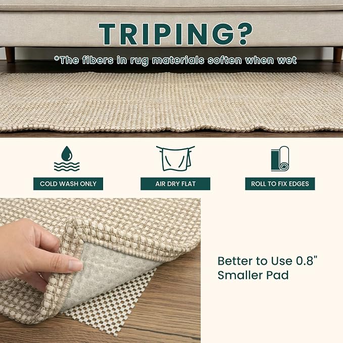 KOZYFLY Runners for Hallways 2x8 ft Washable Kitchen Runner Non Slip Rubber - Image 7
