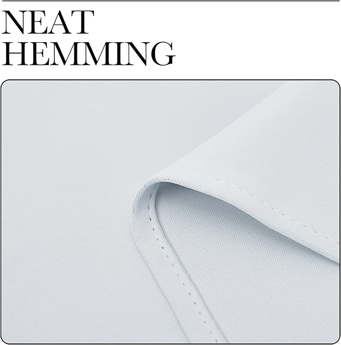 NICETOWN Greyish White Window Curtain Panels - Image 7