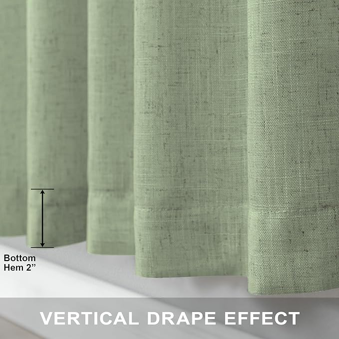 Light Sage Curtains 90 Inches Long - Image 5