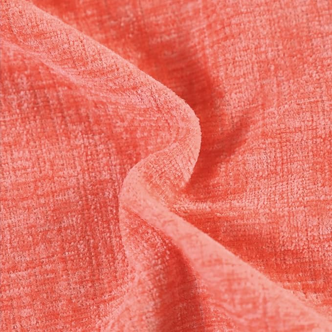 CaliTime Decorative Couch Throw Pillow Covers 24 X 24 Inches Living Coral | - Image 2