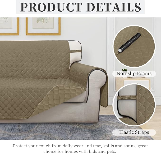 ISSUNTEX Double Protection 100% Waterproof Loveseat Sofa Covers - Image 5