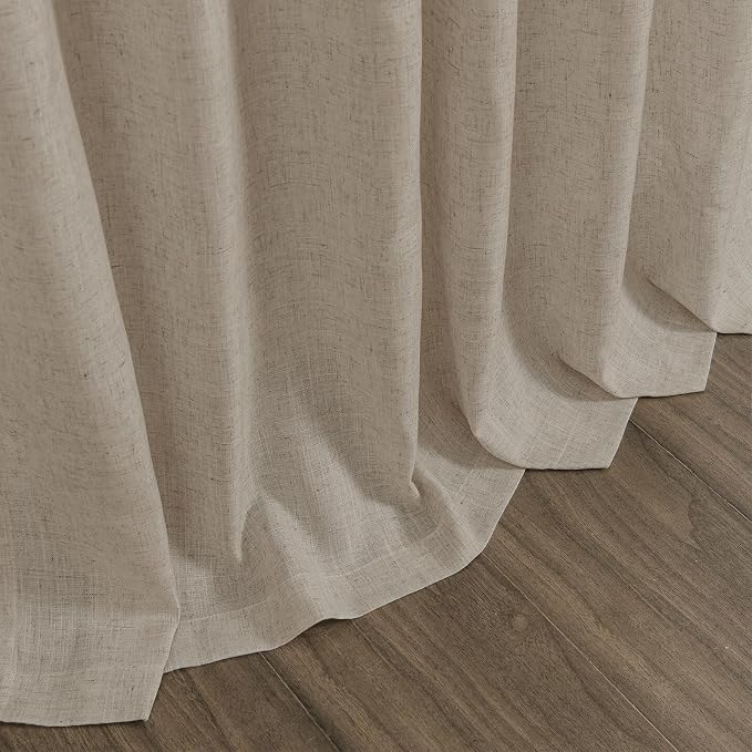 Nanspring Cobblestone Linen Curtains 80 Inch Length - Image 9