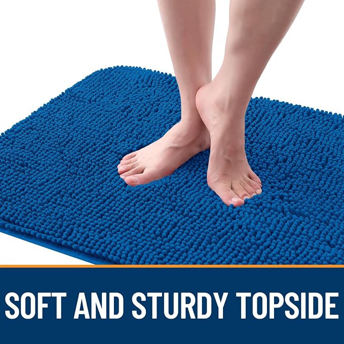 OLANLY Dog Door Mat for Muddy Paws 48x30, Super Absorbent Chenille Mud Mat | - Image 4