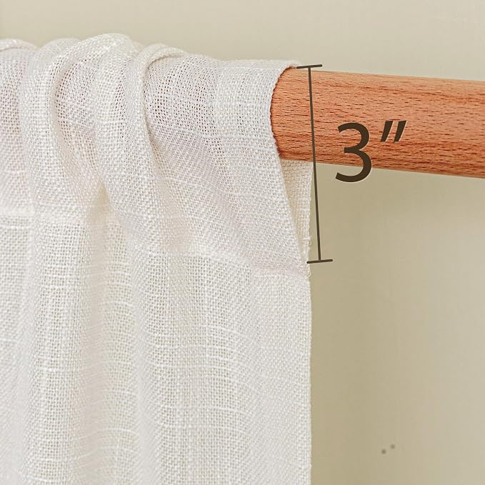MYSKY HOME Natural French Door Curtains - Image 3